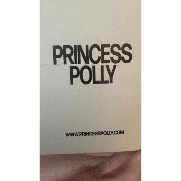 2/$30 NWT Princess Polly Pink Size 0 Ruched Satin Bow Mini Dress - Picture 10 of 16
